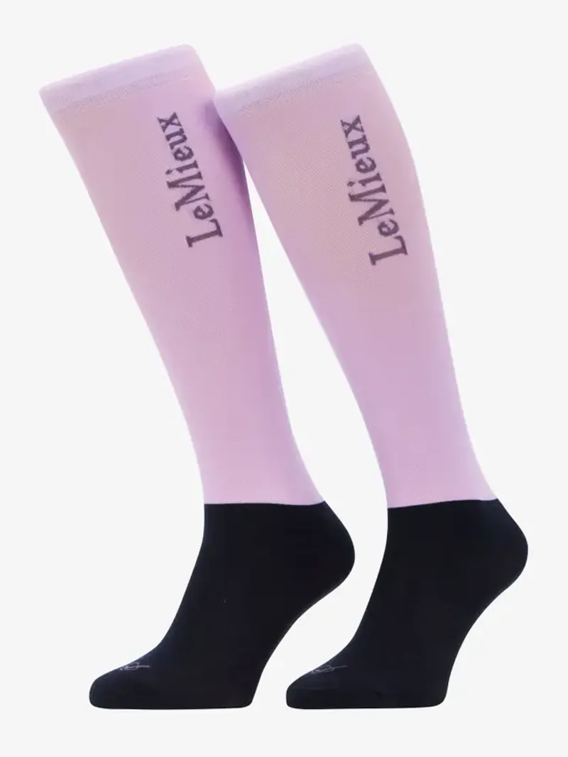 LeMieux Competition Socks 2 Pack Kids in Lilac