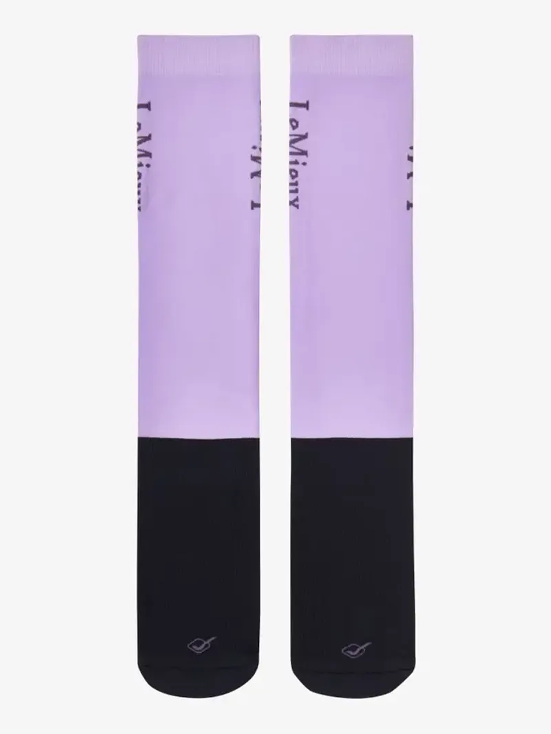 LeMieux Competition Socks 2 Pack Kids in Lilac-1