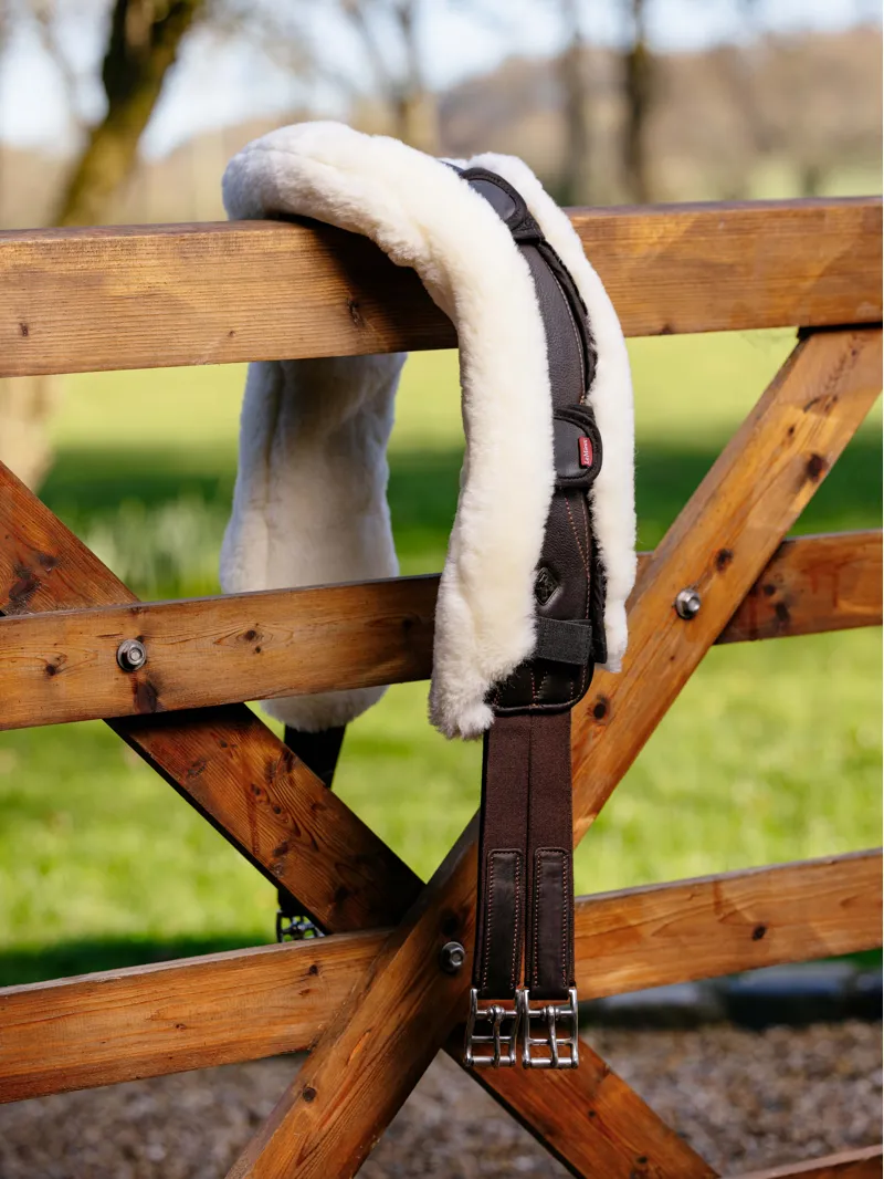 LeMieux Merino+ Anatomic Jumping Girth Cover - Natural-3