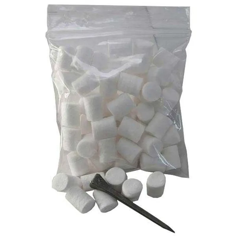 Liveryman Stud Plugs Preformed Cotton X 50 pack
