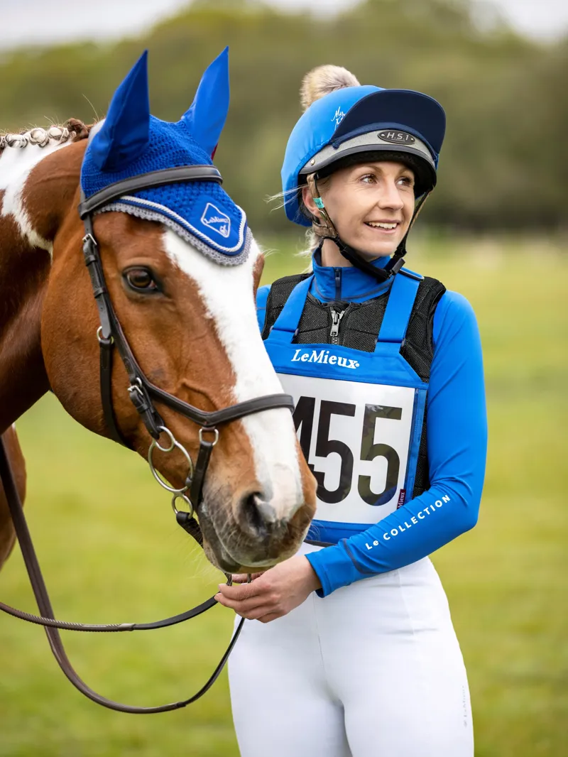 LeMieux Eventing Bib - Benetton Blue-1