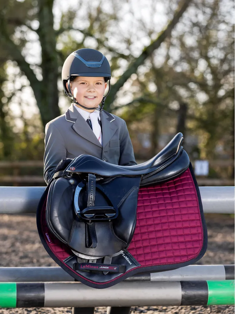 LeMieux Junior Pro Jump Square - Burgundy-1