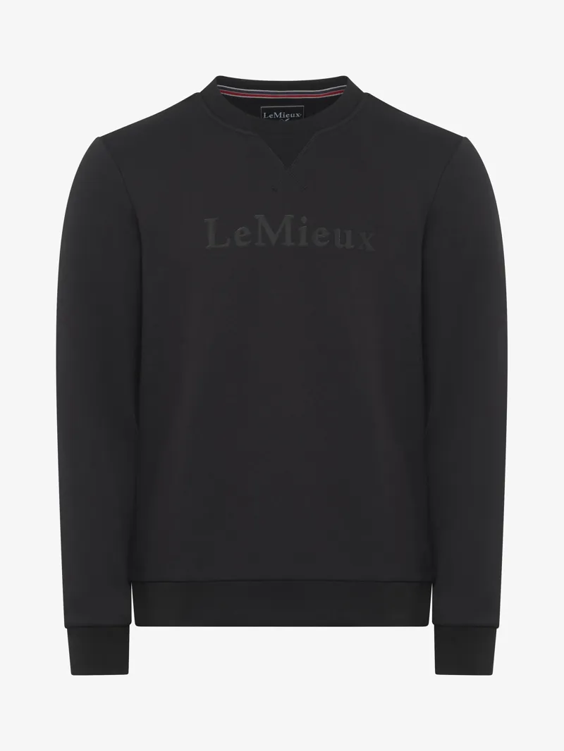 LeMieux Mens Elite Crew Sweatshirt - Black