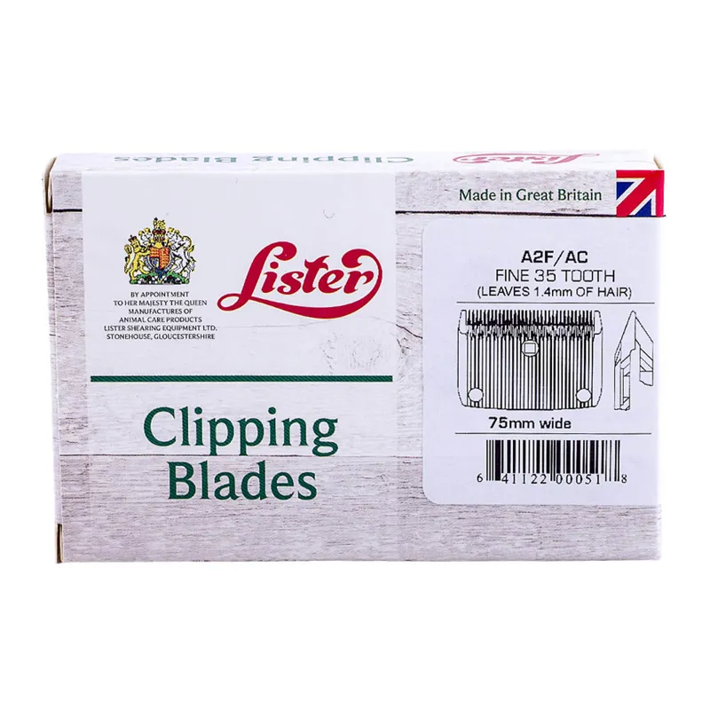 Lister A2/AC Clipper Blades - Fine or Medium -1