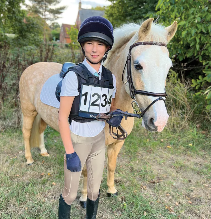 Equetech Junior Performance Aqua-Shield Riding Tights- Beige