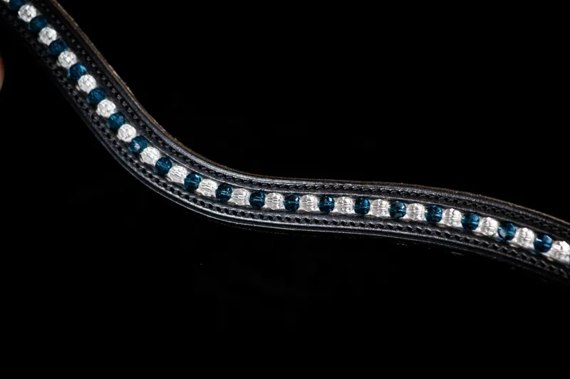 Fairfax Browband - Montana and Clear Crystal Brown