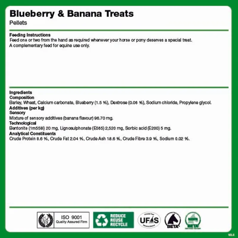 NAF Blueberry and Banana treats 1kg-2