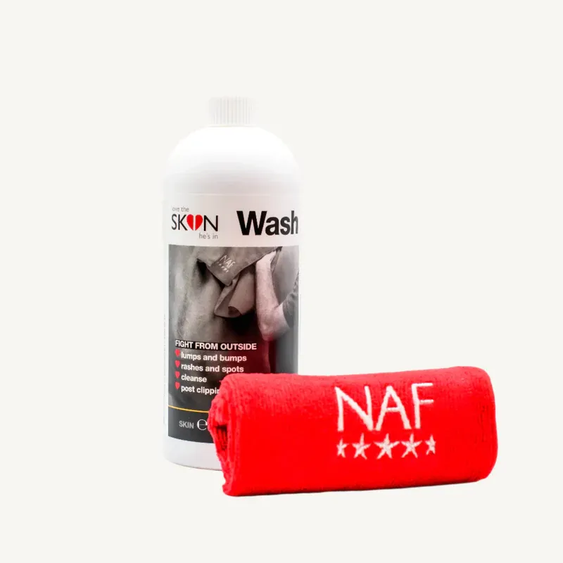 NAF Skin Wash and Free Towel 1ltr-1