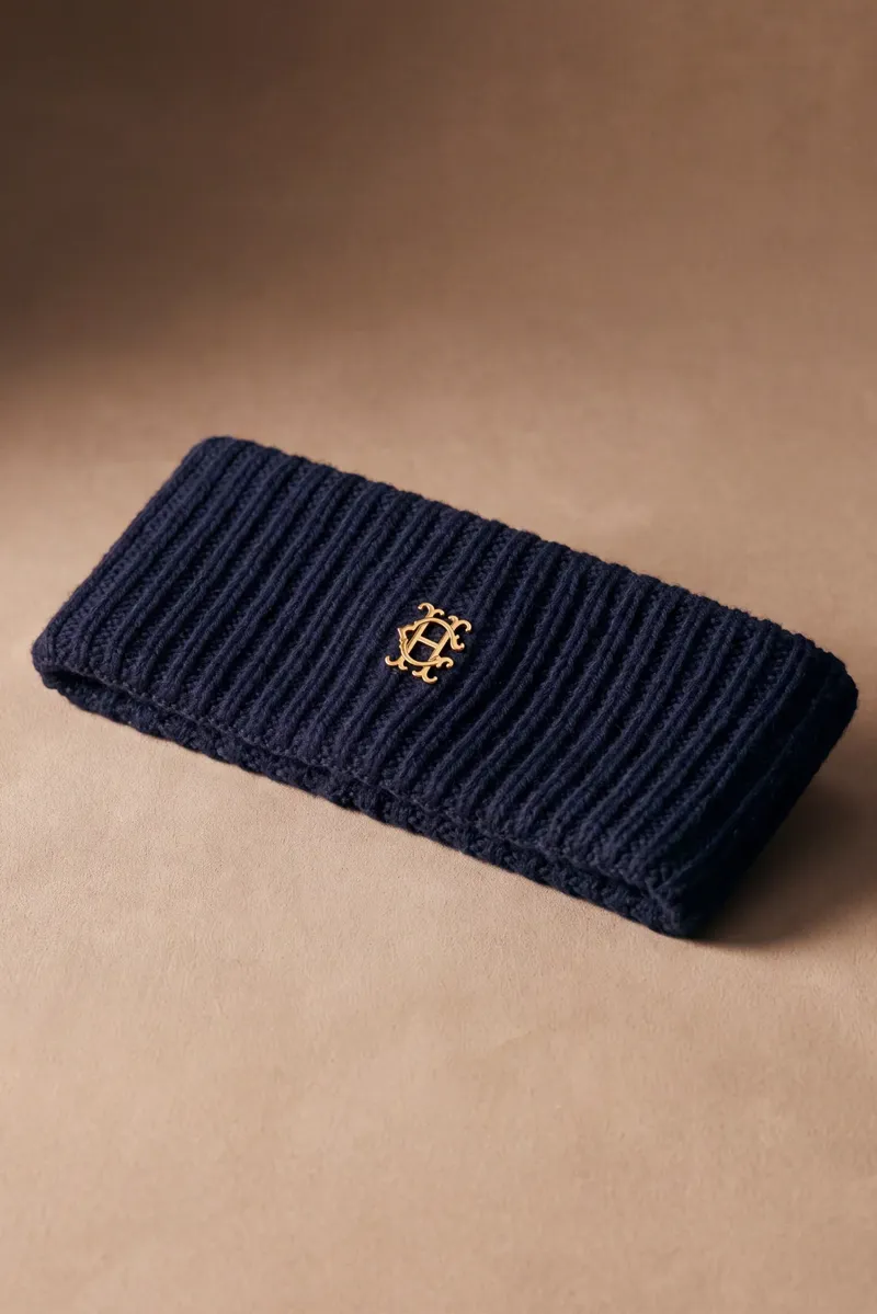 Holland Cooper Knitted Head Band - Navy