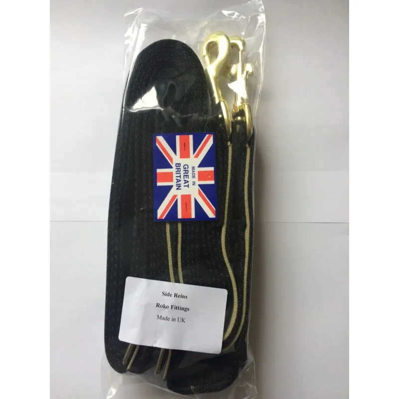 Nylon Side Reins Black