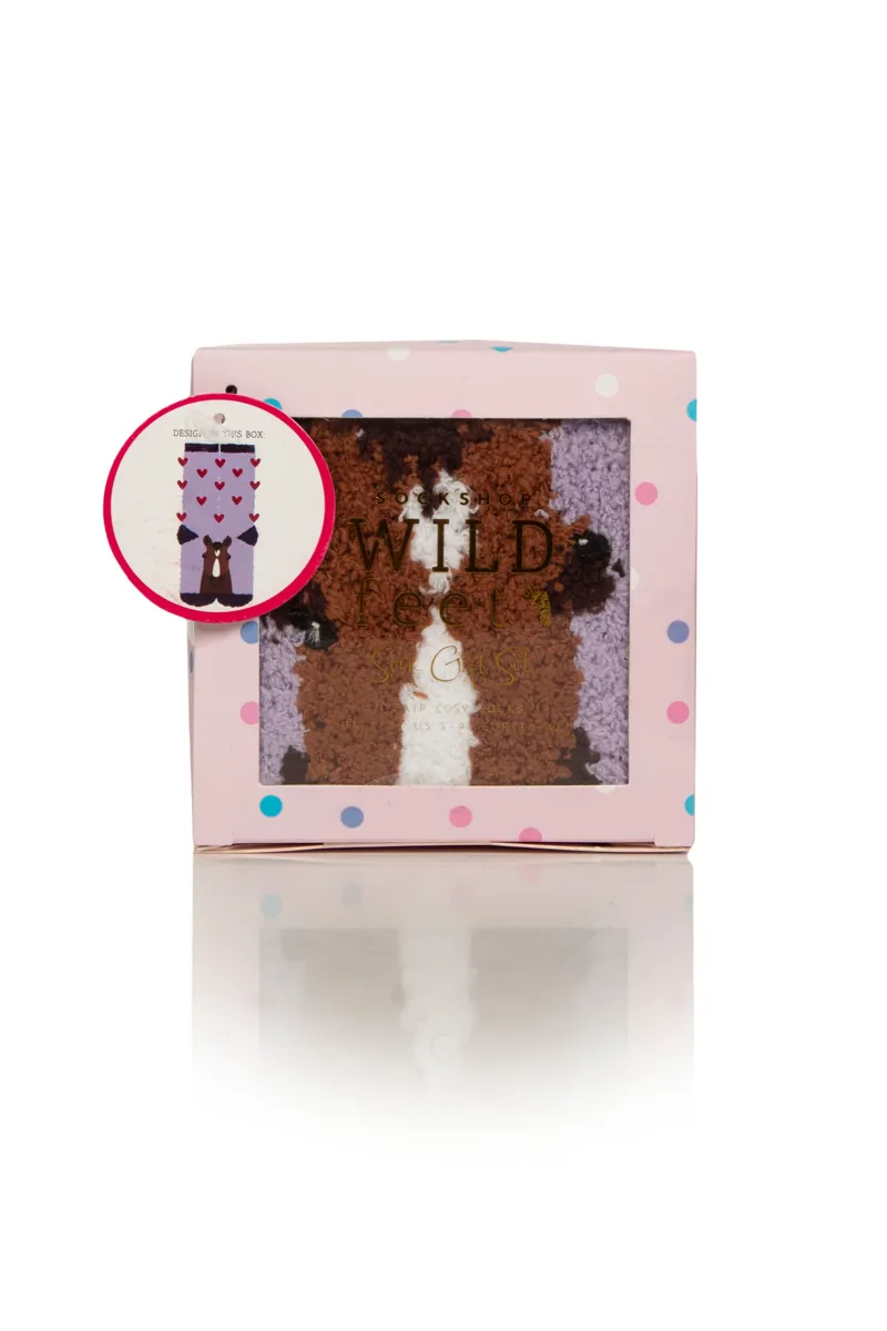 Wildfeet 1 pack Spotty Cube Gift box ladies - Lilac 