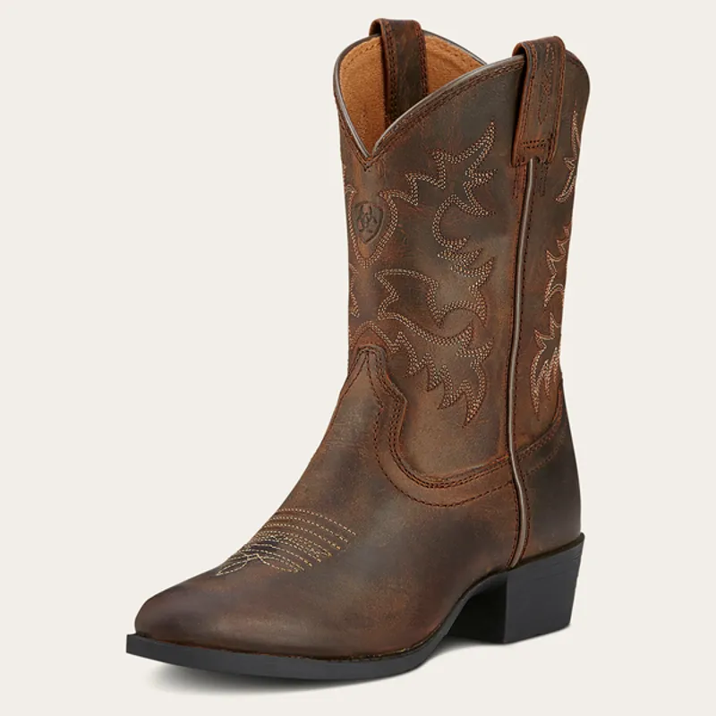 Ariat Youth Heritage Western - Distressed Brown-2