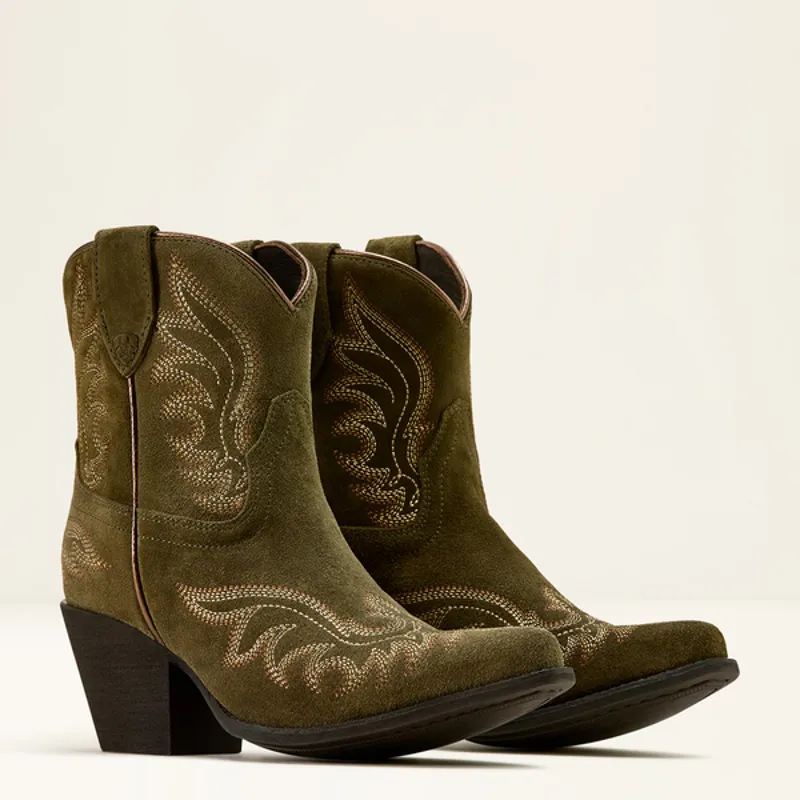 Ariat Womens Chandler X Toe - Soft Olive Suede