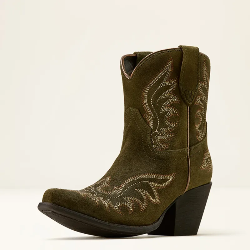 Ariat Womens Chandler X Toe - Soft Olive Suede-3