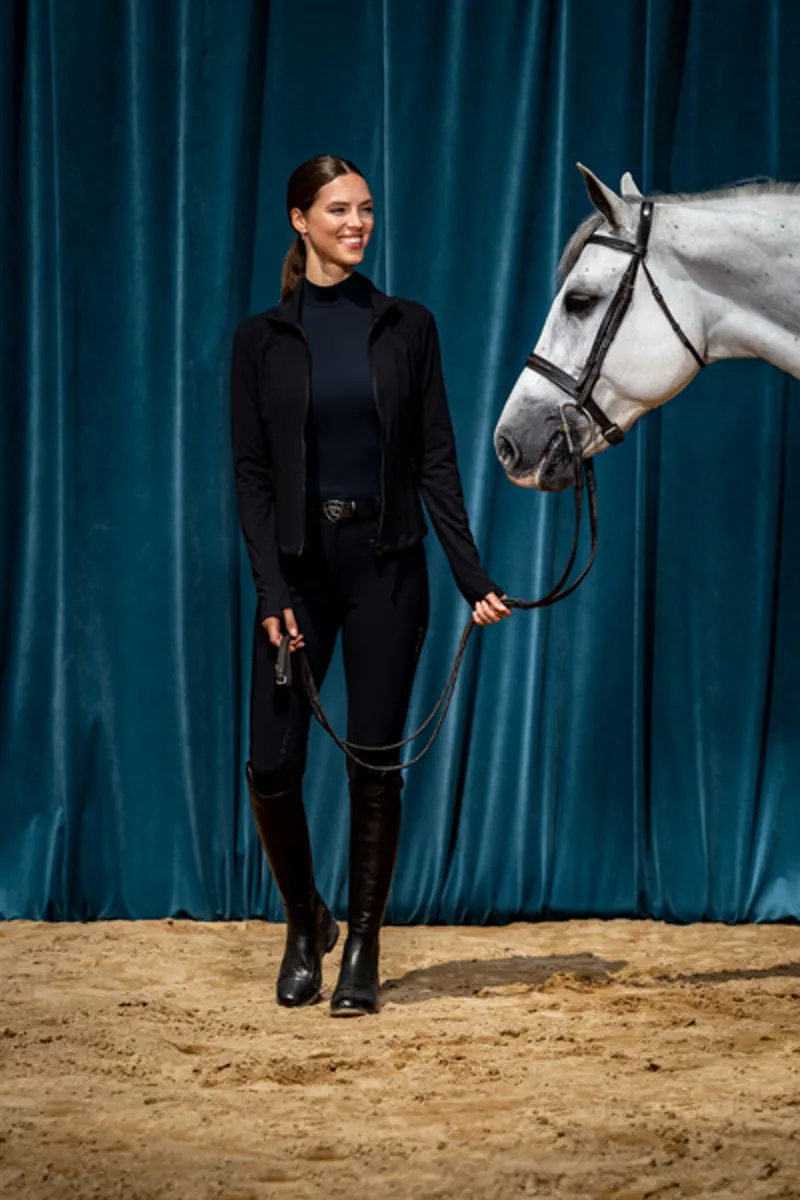 Ariat Womens Solveil Full Zip - Black-6