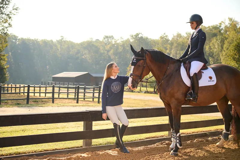 Ariat Womens Allure Show Coat - Navy Eclipse-7