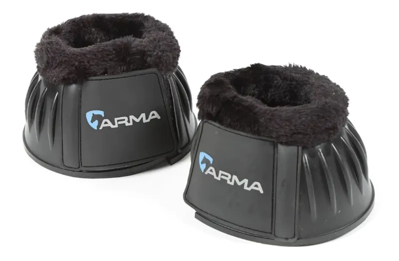 ARMA Fleece Over Reach Boots BLACK