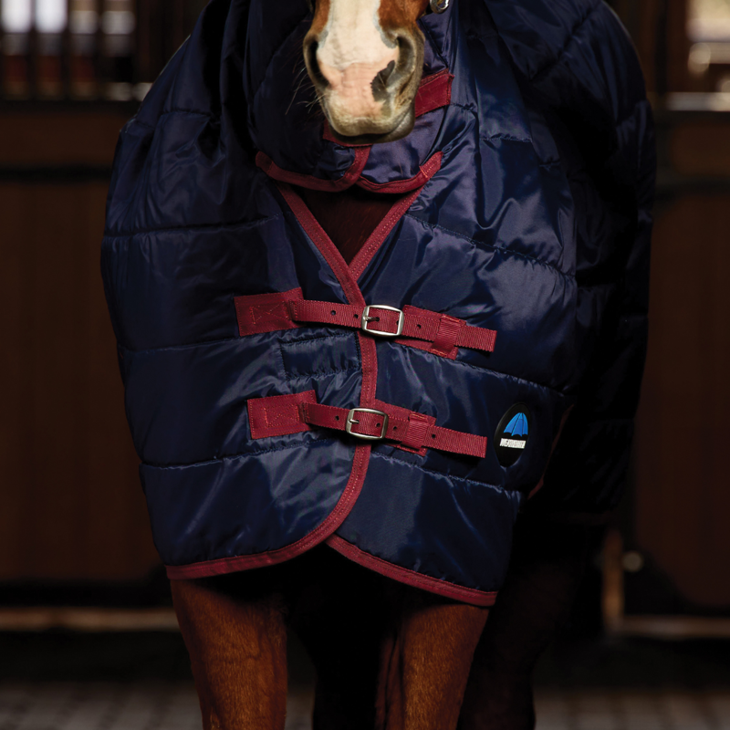 Weatherbeeta Comfitec 210D Channel Quilt Stable Combo 360g Navy/Burgundy-1