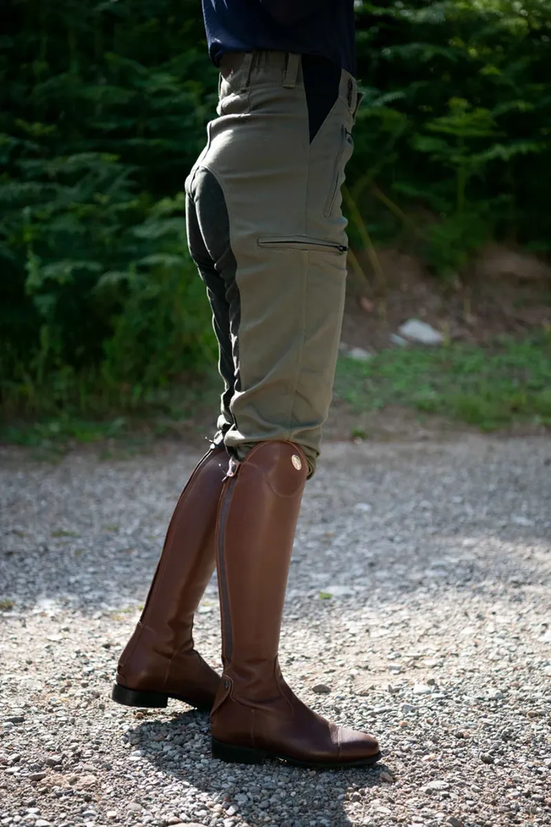 PC Racewear Adults Summer Breeches Duvall 150 - Moss Green-2