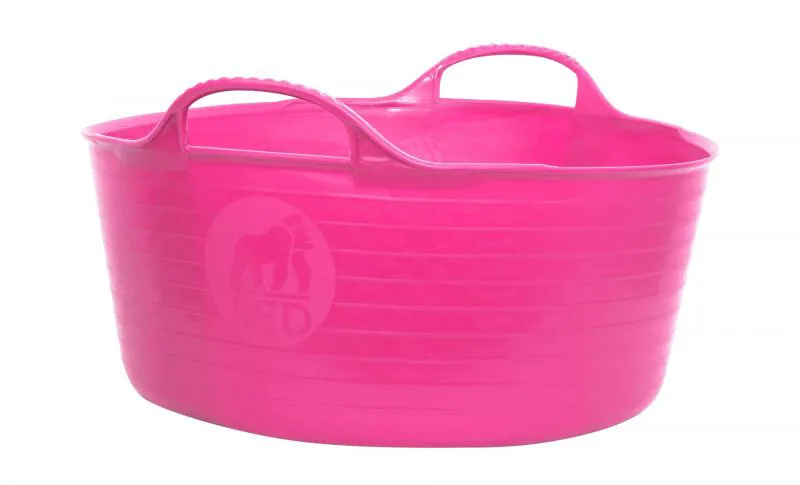 Red Gorilla Small Shallow Tub 15L Pink