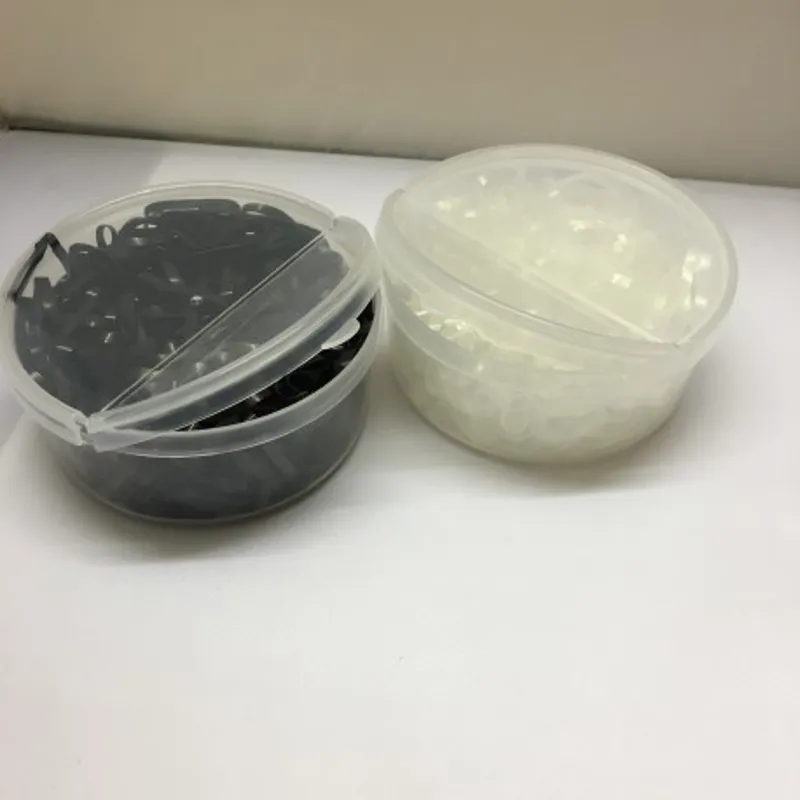 Silicone Plait Bands Tub Clear