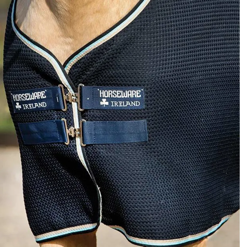 Rambo Techni Waffle Cooler Navy with Beige/ Baby Blue and Navy-1