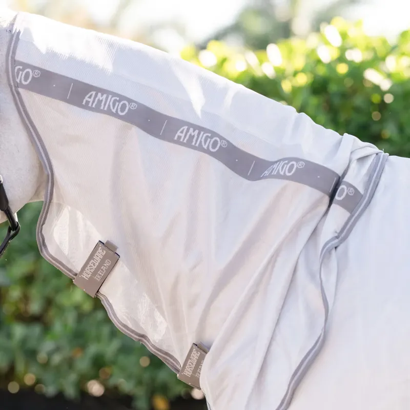 Amigo Integrated Fly Rug - Silver/Titanium/Grey-2