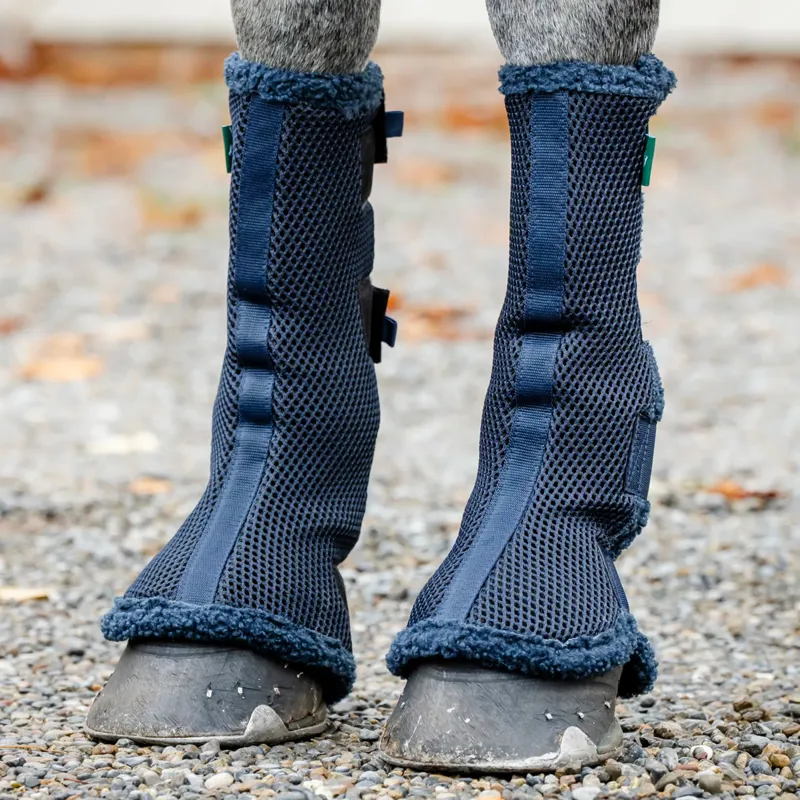 Horseware Show Ready Wraps - Navy Silver-1