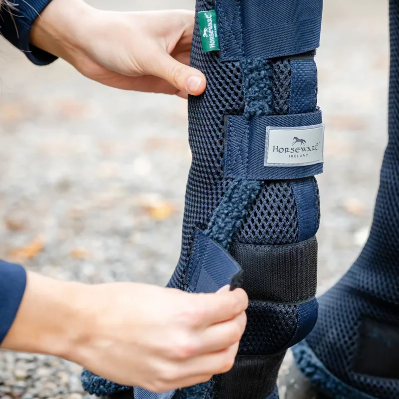 Horseware Show Ready Wraps - Navy Silver-3