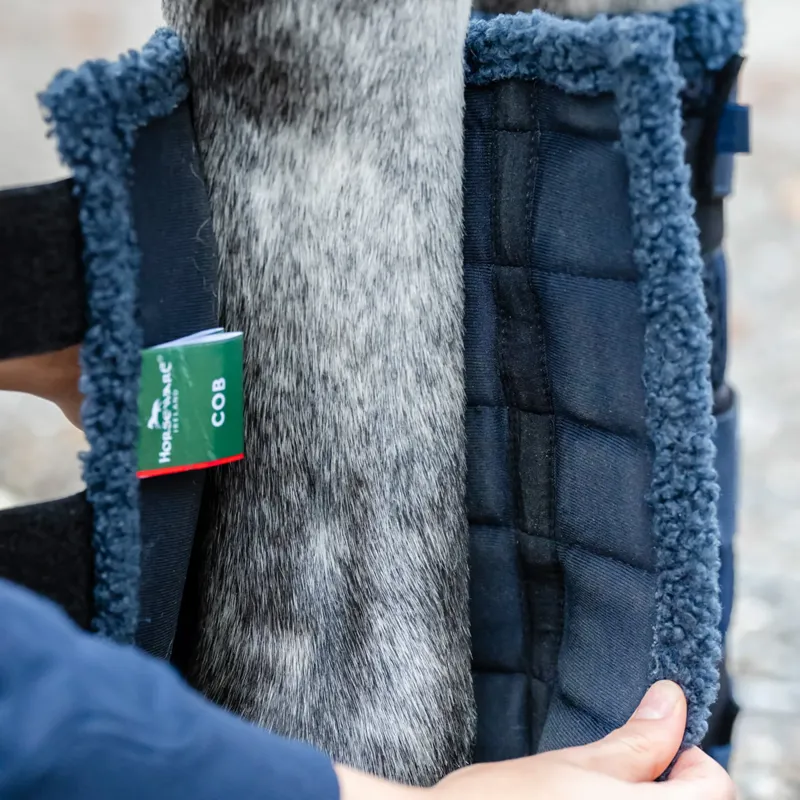 Horseware Show Ready Wraps - Navy Silver-4