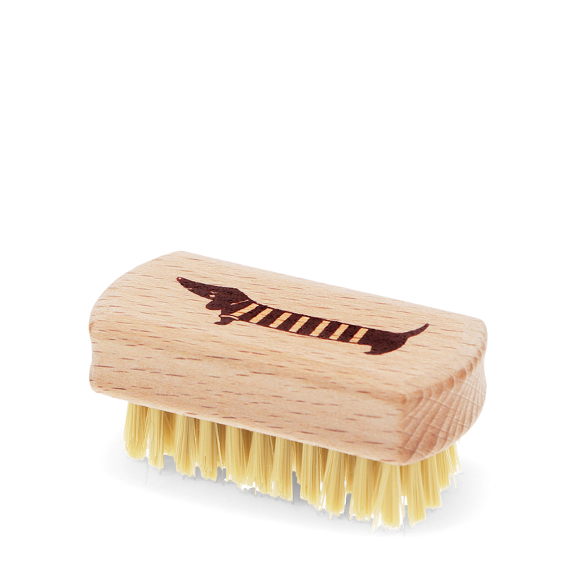 Rex London Mini Wooden Nail Brush - Sausage Dog