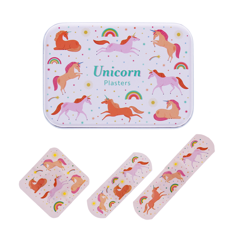 Rex London Unicorn Childrens Plasters - 30 per tin  