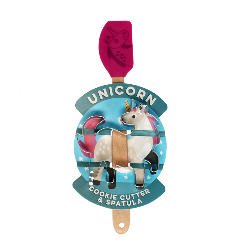 Rex London Cookie Cutter and Mini Spatula - Unicorn