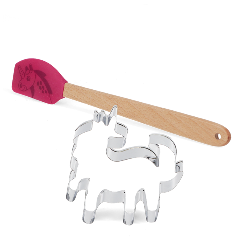 Rex London Cookie Cutter and Mini Spatula - Unicorn-1