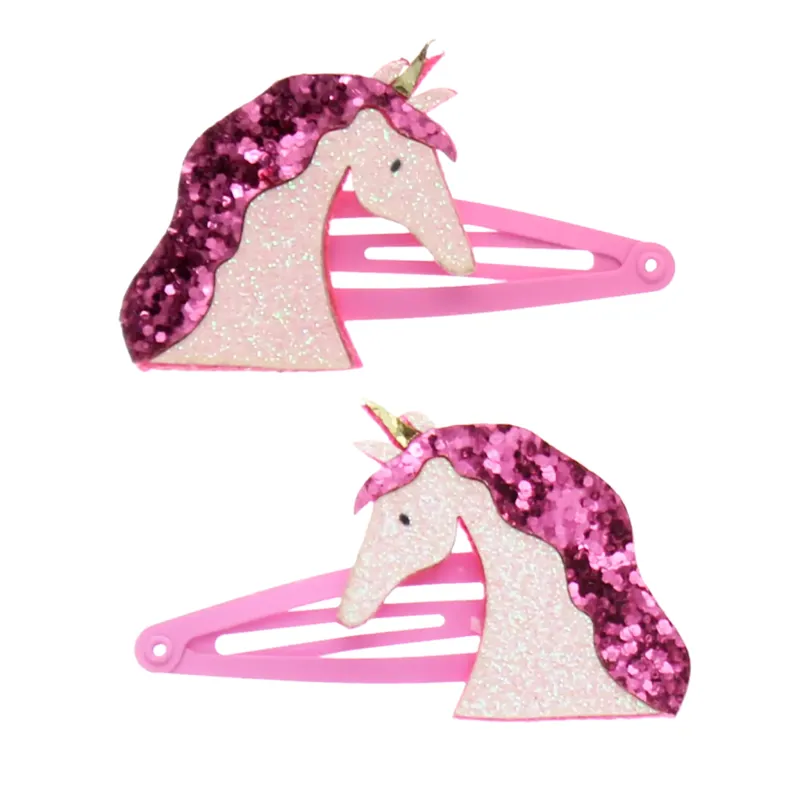Rex London Glitter Hair Clips - Unicorns 