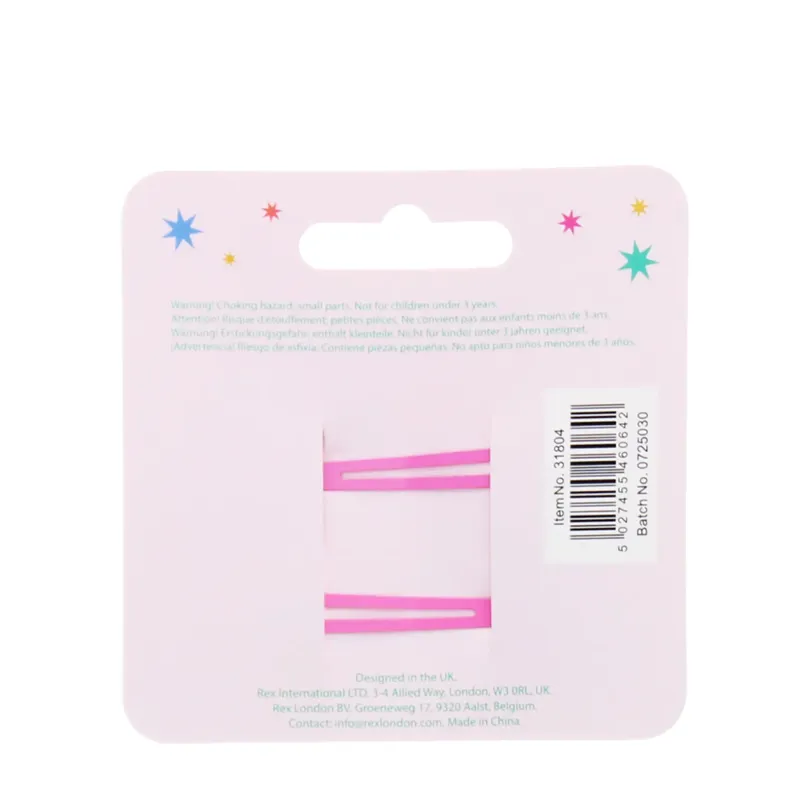 Rex London Glitter Hair Clips - Unicorns -2