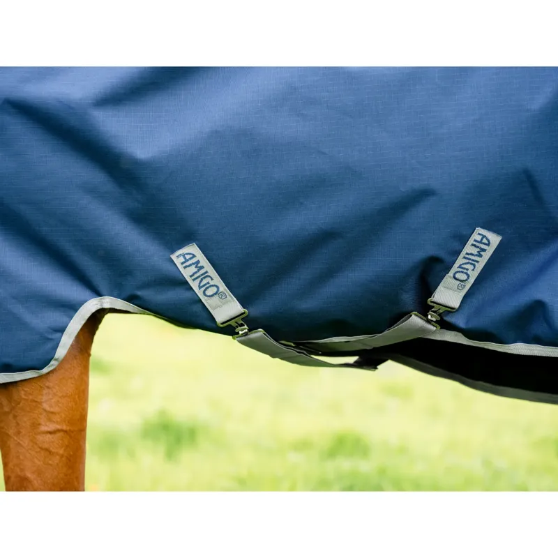 Horseware Amigo Ripstop 900D Plus Turnout 100g - Navy/Titanium Grey-7