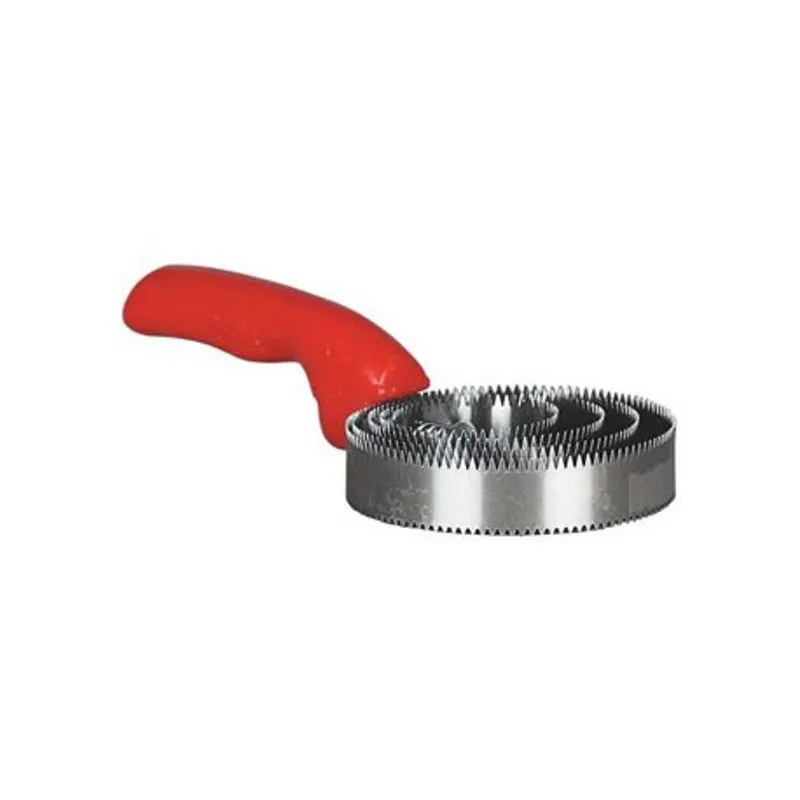 Spiral Metal Curry Comb - Black