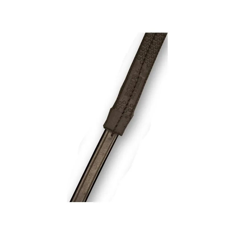 5/8 Rubber Reins Brown - Full Size