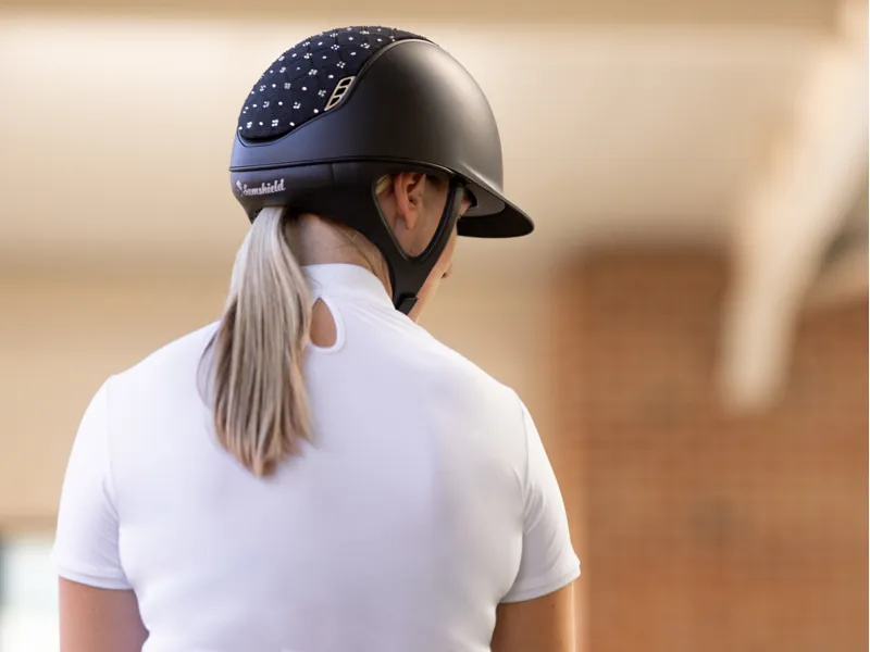 Samshield 2.0 Shadowmatt Black - Royal Flower Swarovski-3