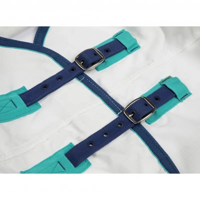 Shires Highlander Plus Sweet-Itch Combo Rug- White-1