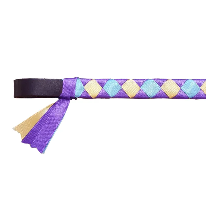 ShowQuest Epson Pony Club Browband - Purple/Blue/Sunshine