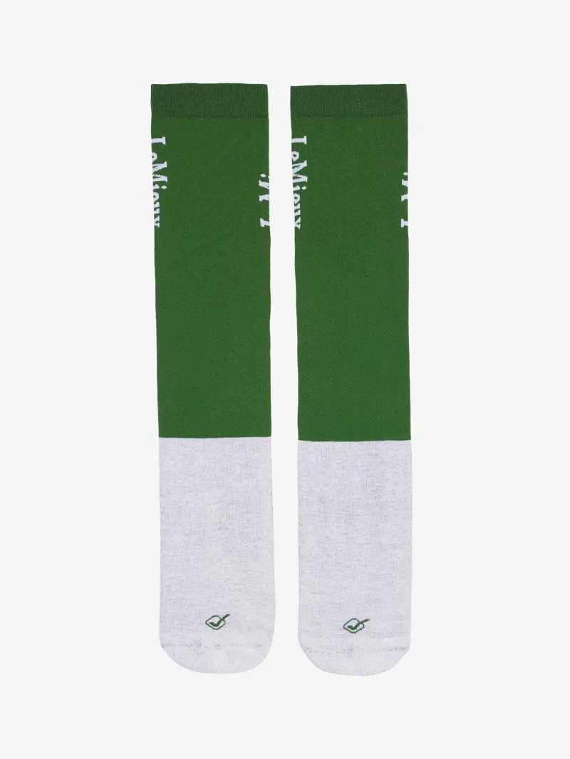 LeMieux Competition Socks 2 Pack - Hunter Green-1