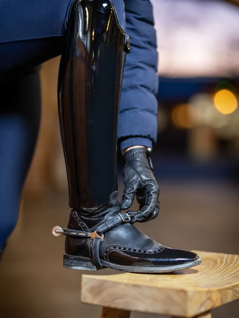 LeMieux Rubber Spur Straps - Black-1