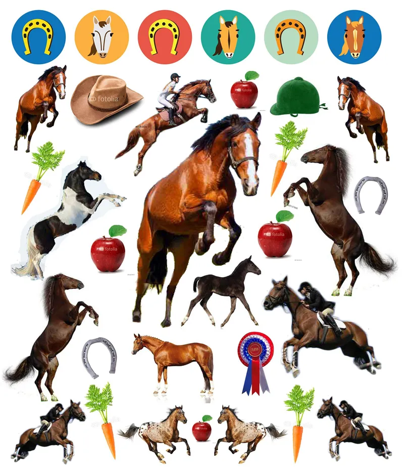 Eyelike Horses: 400 Reusable Stickers-2
