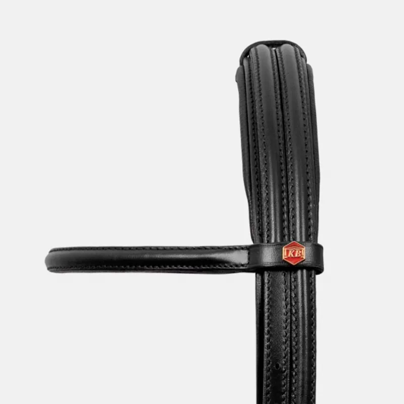 Albion Super Double Bridle with Cavesson Noseband Black - Cob-1