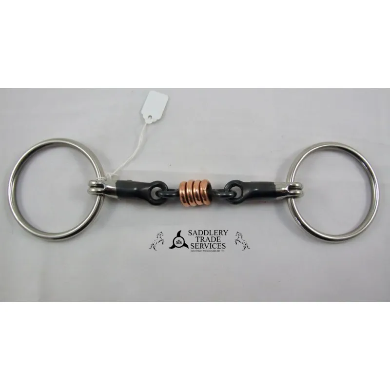 STS Sweet Iron Loose Ring Snaffle with Copper Rollers