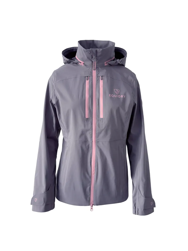 Equidry Women's Varsha Jacket - Charcoal and Pink