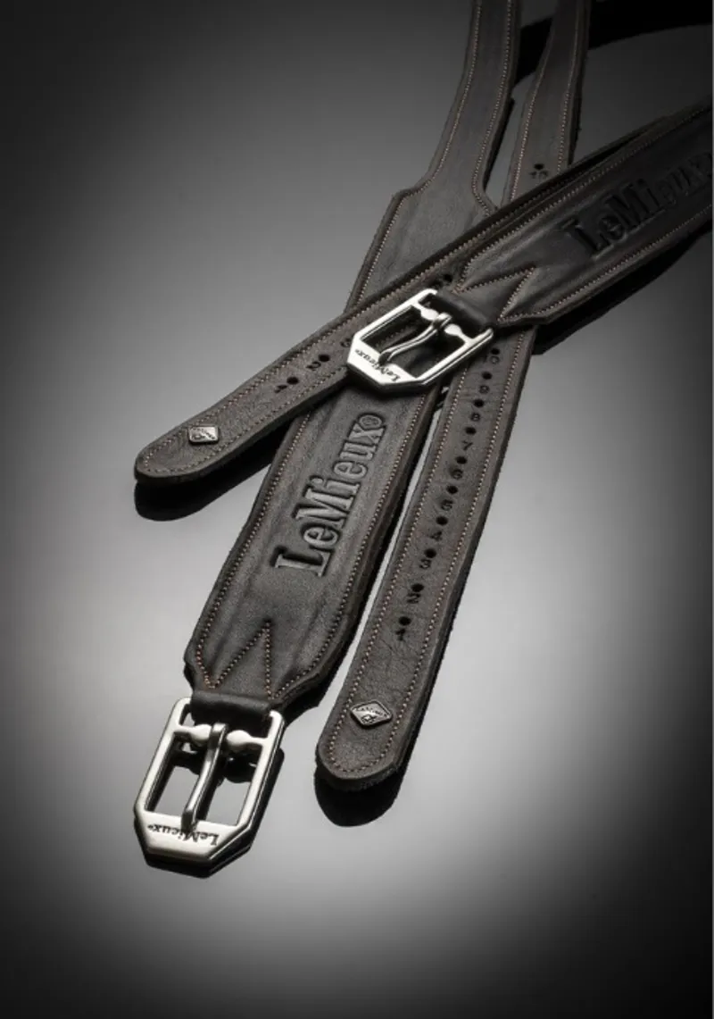 LeMieux Vector Pro Stirrup Leather - Brown-5