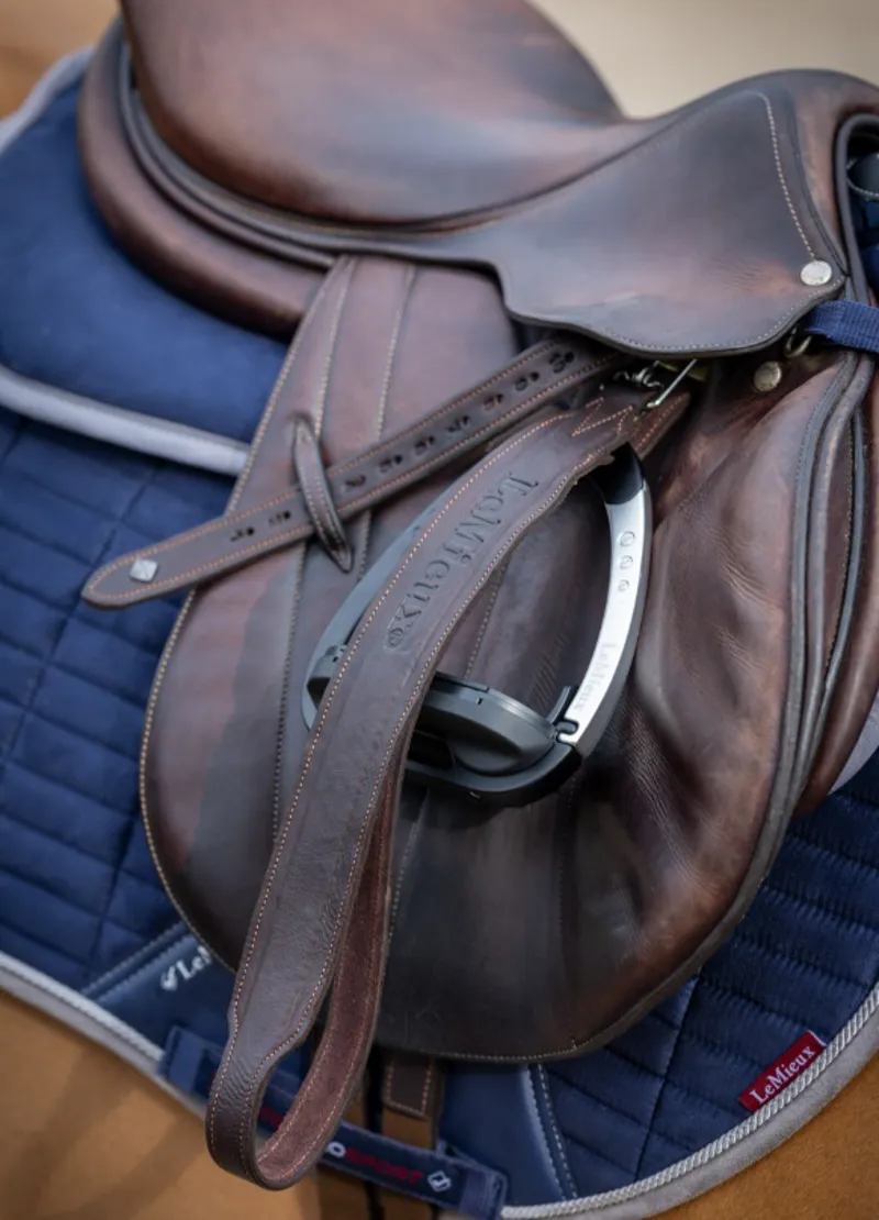 LeMieux Vector Pro Stirrup Leather - Brown-2